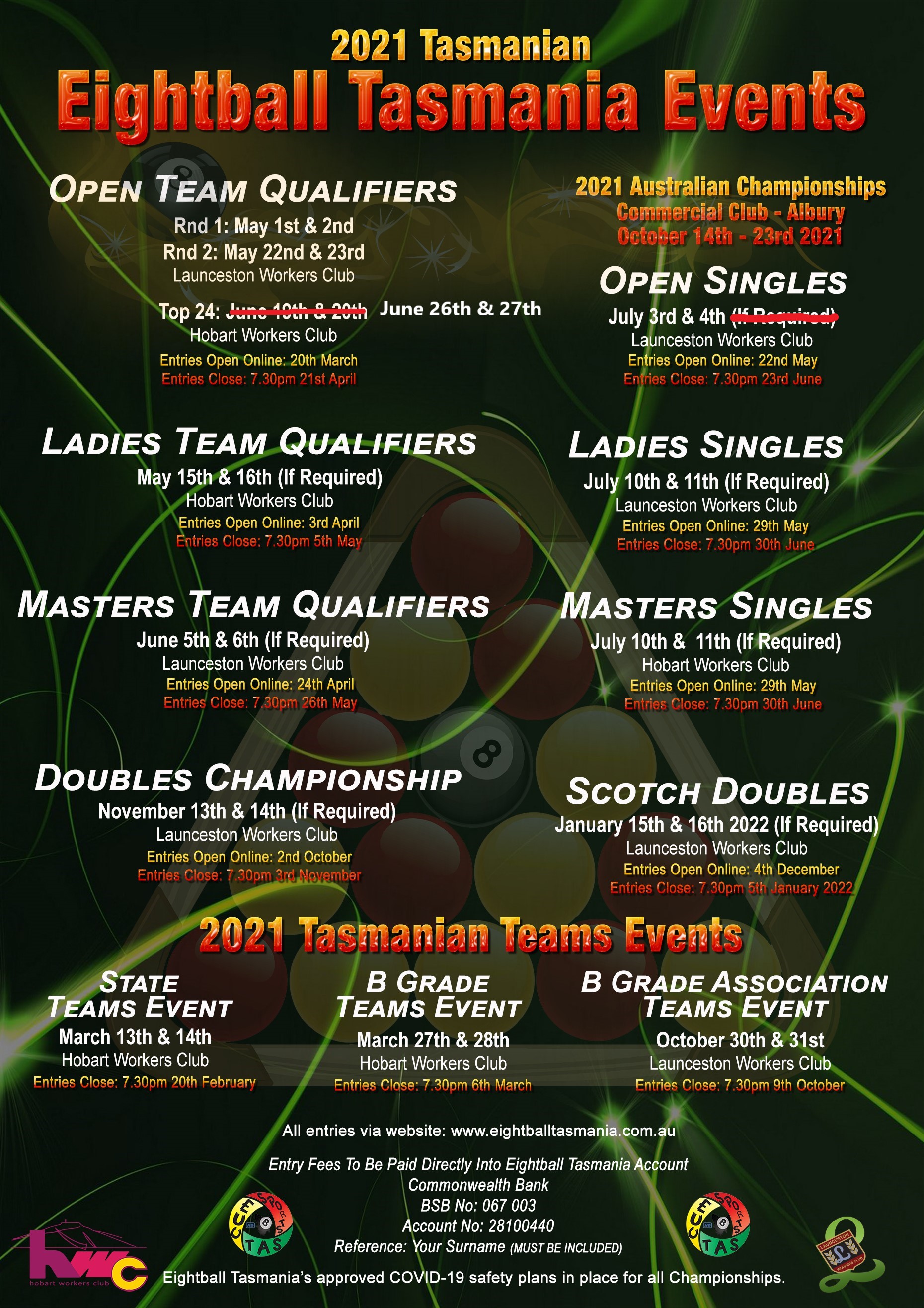2021 Calendar Of Events